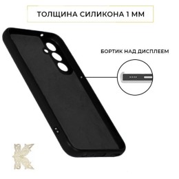 Силиконовый чехол для Samsung Galaxy A24 Krieger Color Soft Touch Черный