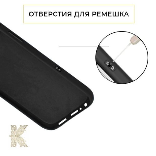 Силиконовый чехол для Samsung Galaxy A24 Krieger Color Soft Touch Черный