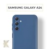 Силиконовый чехол для Samsung Galaxy A24 Krieger Color Soft Touch Синий