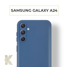Силиконовый чехол для Samsung Galaxy A24 Krieger Color Soft Touch Синий