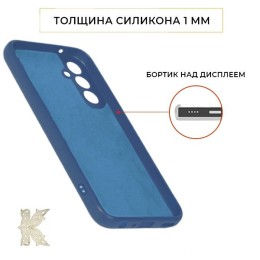 Силиконовый чехол для Samsung Galaxy A24 Krieger Color Soft Touch Синий