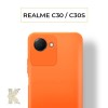 Силиконовый чехол для Realme C30 / Realme C30S / Realme Narzo 50i Prime Krieger Color Soft Touch Оранжевый