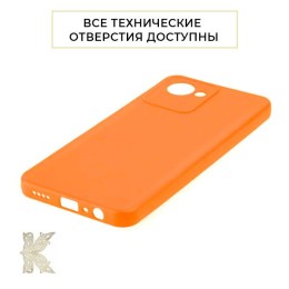 Силиконовый чехол для Realme C30 / Realme C30S / Realme Narzo 50i Prime Krieger Color Soft Touch Оранжевый