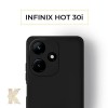 Силиконовый чехол для Infinix Hot 30i (6,82) Krieger Color Soft Touch Черный