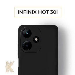 Силиконовый чехол для Infinix Hot 30i (6,82) Krieger Color Soft Touch Черный