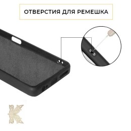 Силиконовый чехол для Infinix Hot 30i (6,82) Krieger Color Soft Touch Черный