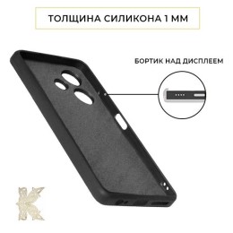 Силиконовый чехол для Infinix Hot 30i (6,82) Krieger Color Soft Touch Черный