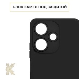 Силиконовый чехол для Infinix Hot 30i (6,82) Krieger Color Soft Touch Черный