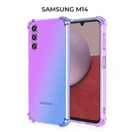 Силиконовый чехол для Samsung Galaxy M14 Krieger Mix 1.5мм противоударный Фиолетово синий