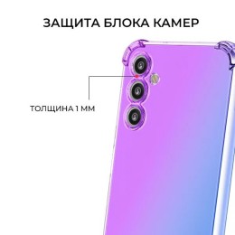 Силиконовый чехол для Samsung Galaxy M14 Krieger Mix 1.5мм противоударный Фиолетово синий