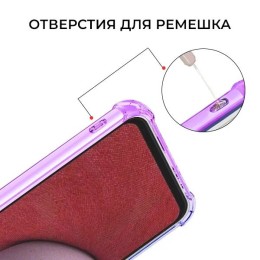 Силиконовый чехол для Samsung Galaxy M14 Krieger Mix 1.5мм противоударный Фиолетово синий