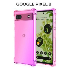 Силиконовый чехол для Google Pixel 8 Krieger Mix 1.5мм противоударный Розово фиолетовый