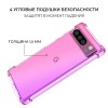 Силиконовый чехол для Google Pixel 8 Pro Krieger Mix 1.5мм противоударный Розово фиолетовый