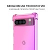 Силиконовый чехол для Google Pixel 8 Pro Krieger Mix 1.5мм противоударный Розово фиолетовый