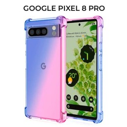 Силиконовый чехол для Google Pixel 8 Pro Krieger Mix 1.5мм противоударный Сине розовый