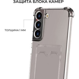 Силиконовый чехол для Samsung Galaxy S23 FE Krieger с кардхолдером Серый
