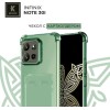 Силиконовый чехол для Infinix Note 30i Krieger с кардхолдером Зеленый