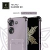 Силиконовый чехол для Tecno Camon 20 Krieger с кардхолдером Серый