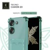 Силиконовый чехол для Tecno Camon 20 Krieger с кардхолдером Зеленый