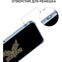 Силиконовый чехол для Samsung Galaxy M14 Krieger с кардхолдером Прозрачный