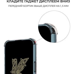 Силиконовый чехол для Apple iPhone 13 Krieger с кардхолдером Прозрачный