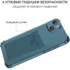 Силиконовый чехол для Apple iPhone 13 Krieger с кардхолдером Прозрачный