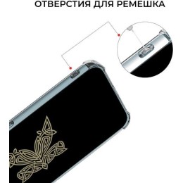 Силиконовый чехол для Apple iPhone 13 Krieger с кардхолдером Прозрачный