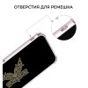 Силиконовый чехол для Apple iPhone 14 Krieger с кардхолдером Прозрачный