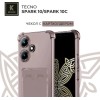 Силиконовый чехол для Tecno Spark 10 / Tecno Spark 10C Krieger с кардхолдером Серый
