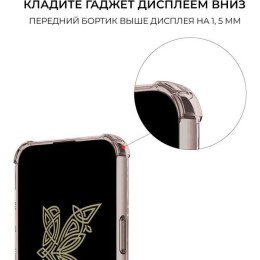 Силиконовый чехол для Tecno Spark Go 2024 Krieger с кардхолдером Серый