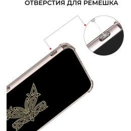 Силиконовый чехол для Tecno Spark Go 2024 Krieger с кардхолдером Серый