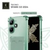 Силиконовый чехол для Tecno Spark Go 2024 Krieger с кардхолдером Зеленый