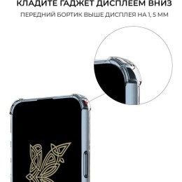 Силиконовый чехол для Xiaomi Redmi Note 12S Krieger с кардхолдером Прозрачный