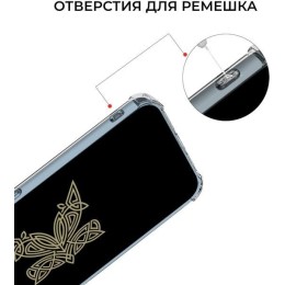 Силиконовый чехол для Xiaomi Redmi Note 12S Krieger с кардхолдером Прозрачный