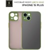 Силиконовый чехол для Apple iPhone 15 Plus Krieger матовый Хаки