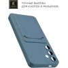 Силиконовый чехол для Samsung Galaxy S24+ Krieger с кардхолдером Голубой
