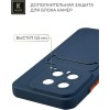 Силиконовый чехол для Xiaomi 14 Krieger с кардхолдером Темно-синий