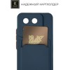 Силиконовый чехол для Xiaomi 14 Krieger с кардхолдером Темно-синий