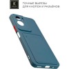 Силиконовый чехол для Honor 90 Lite Krieger с кардхолдером Голубой