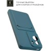 Силиконовый чехол для Honor 90 Lite Krieger с кардхолдером Голубой