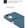 Силиконовый чехол для Honor 90 Lite Krieger с кардхолдером Голубой