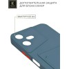 Силиконовый чехол для Tecno Pova Neo 3 Krieger с кардхолдером Голубой