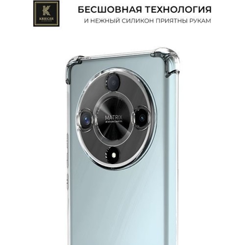Силиконовый чехол для Honor X9b 5G Krieger Mix 1.5мм Прозрачный