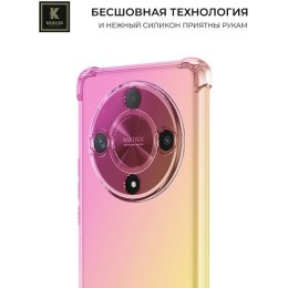 Силиконовый чехол для Honor X9b 5G Krieger Mix 1.5мм Розово-золотой