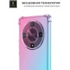 Силиконовый чехол для Honor X9b 5G Krieger Mix 1.5мм Розово-Зеленый