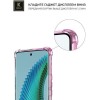 Силиконовый чехол для Honor X9b 5G Krieger Mix 1.5мм Розово-Зеленый