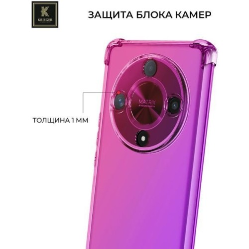Силиконовый чехол для Honor X9b 5G Krieger Mix 1.5мм Розово-Фиолетовый