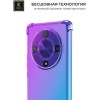 Силиконовый чехол для Honor X9b 5G Krieger Mix 1.5мм Фиолетово-Синий