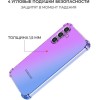 Силиконовый чехол для Samsung Galaxy A35 Krieger Mix 1.5мм Фиолетово-Синий