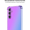 Силиконовый чехол для Samsung Galaxy A35 Krieger Mix 1.5мм Фиолетово-Синий